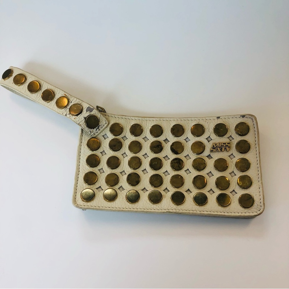 Miss Sixty Studded Wristlet Purse